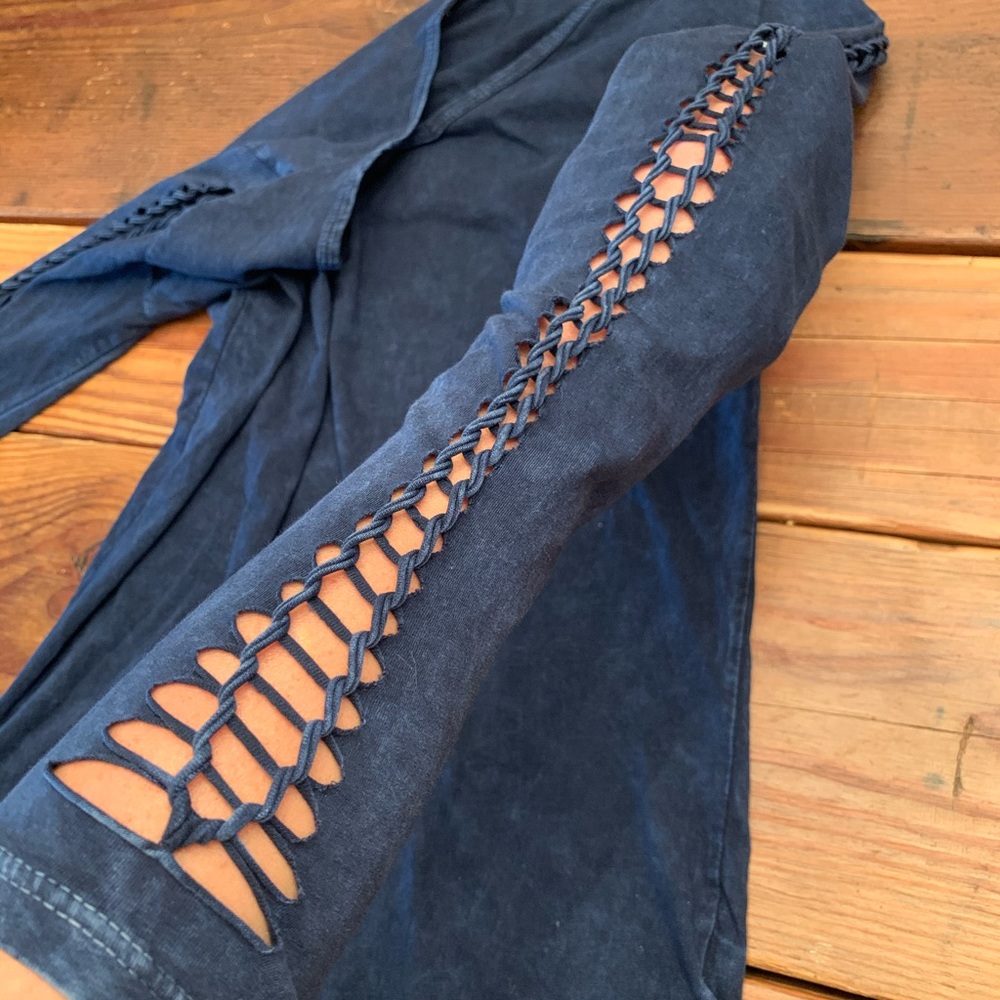 Urban X Distressed Blue Long Sleeve